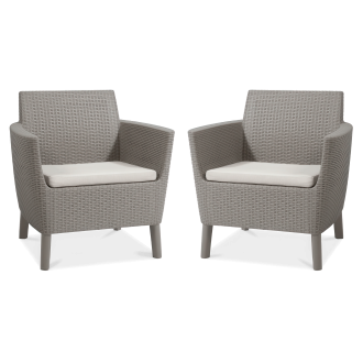 Zestaw balkonowy ogrodowy SALEMO DUO Cappuccino