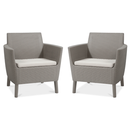 Zestaw balkonowy ogrodowy SALEMO DUO Cappuccino