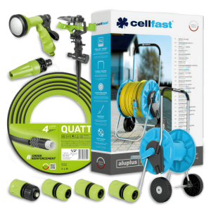 Zestaw do nawadniania ogrodu QUATTRO Wąż 1/2" 50m Cellfast
