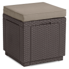 Pufa ze schowkiem CUBE w kolorze brązowym