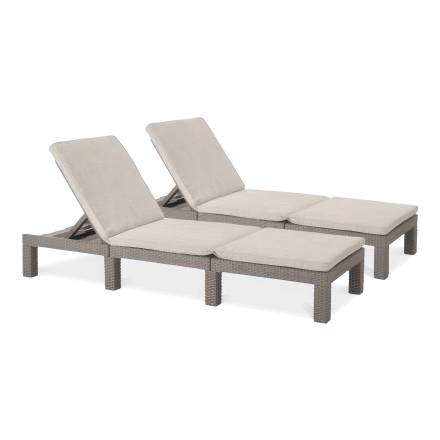 Zestaw dwóch leżaków ogrodowych DAYTONA DELUXE Cappuccino