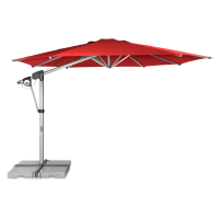 Duży parasol ogrodowy na wysięgniku Doppler PROTECT 400 P Red