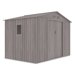 Zdjęcie domku narzędziowego Hudson 277x191cm na białym tle, widok z boku