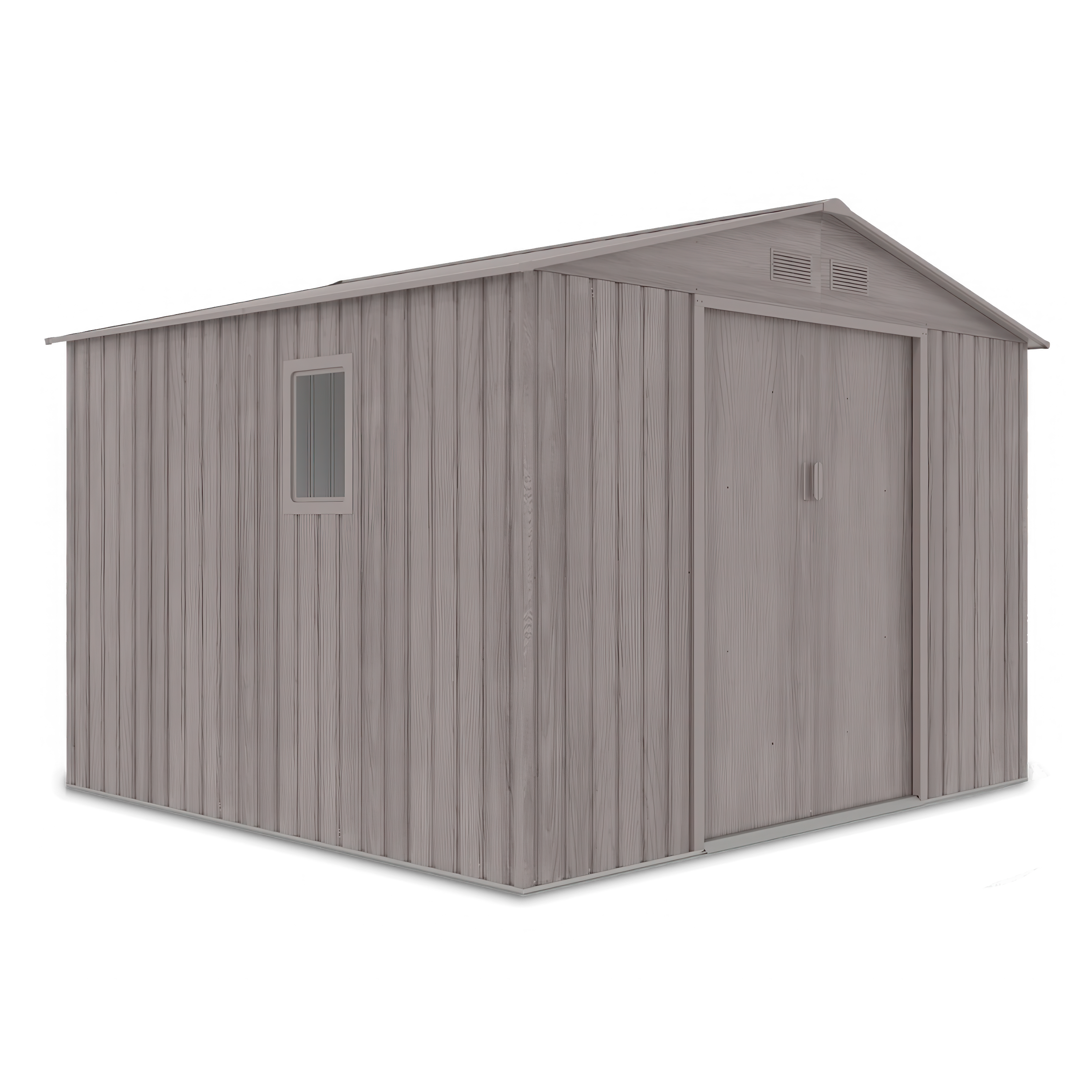 Domek narzędziowy HUDSON 277x255cm Light Wood - na białym tle 