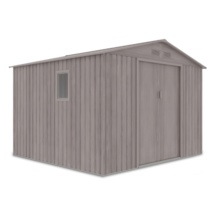 Domek narzędziowy HUDSON 277x255cm Light Wood - na białym tle