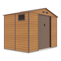 Domek narzędziowy MONTREAL 277x195cm Oak Brown - Hardmaister