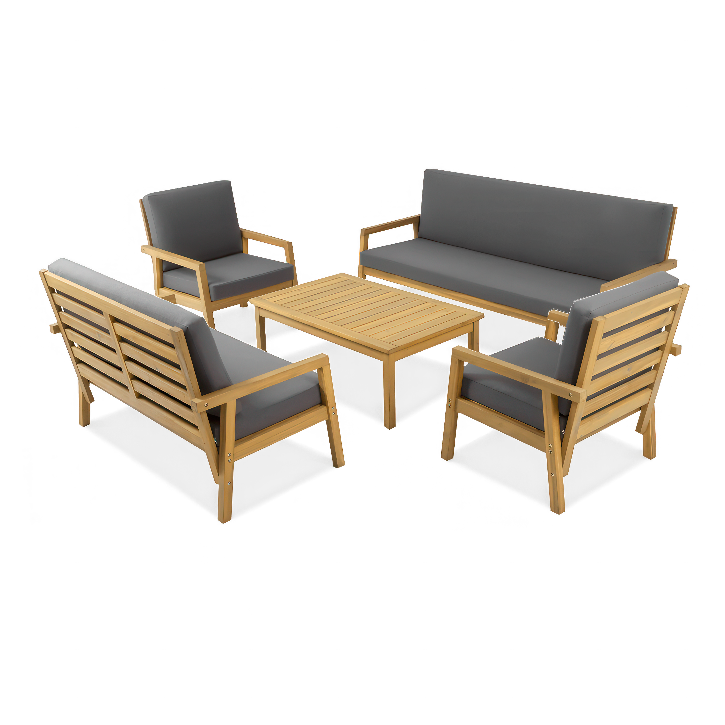 OUTLET 837 Zestaw mebli ogrodowych drewniany SANDVIK