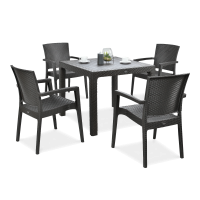 Zestaw restauracyjny Novussi ZENIT 4+1 Brown