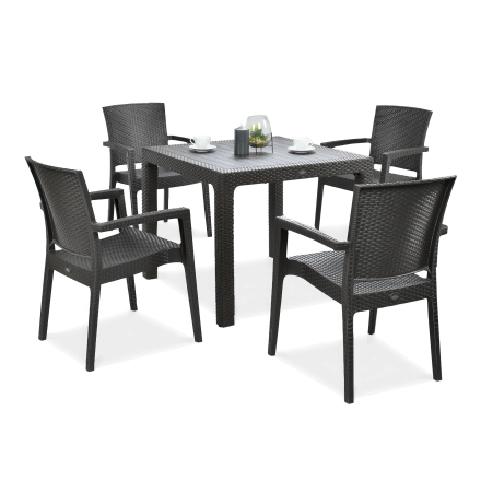 Zestaw restauracyjny Novussi ZENIT 4+1 Brown