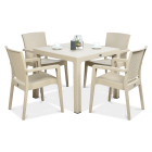 Zestaw restauracyjny Novussi ZENIT 4+1 jasny-beż