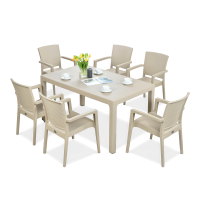 Zestaw na taras Novussi LIVERNO 6+1 Cappuccino