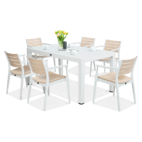 Zestaw jadalniany Novussi REGNUM 6+1 White/Ivory