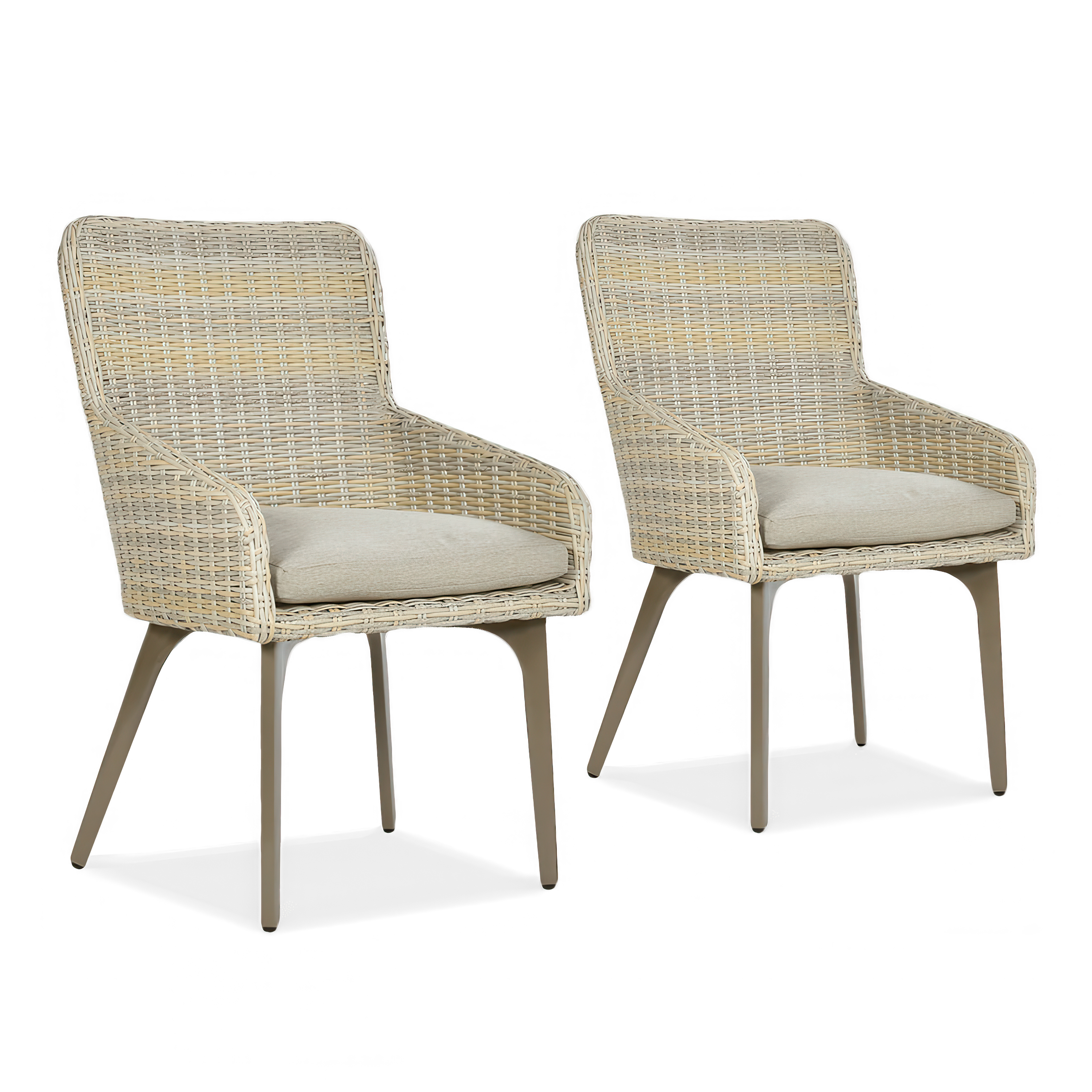 Fotel z technorattanu 2x MILANO Beige