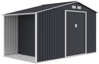 Domek narzędziowy drewutnia MADISON 342x191cm Cold Grey - HARDMAISTER