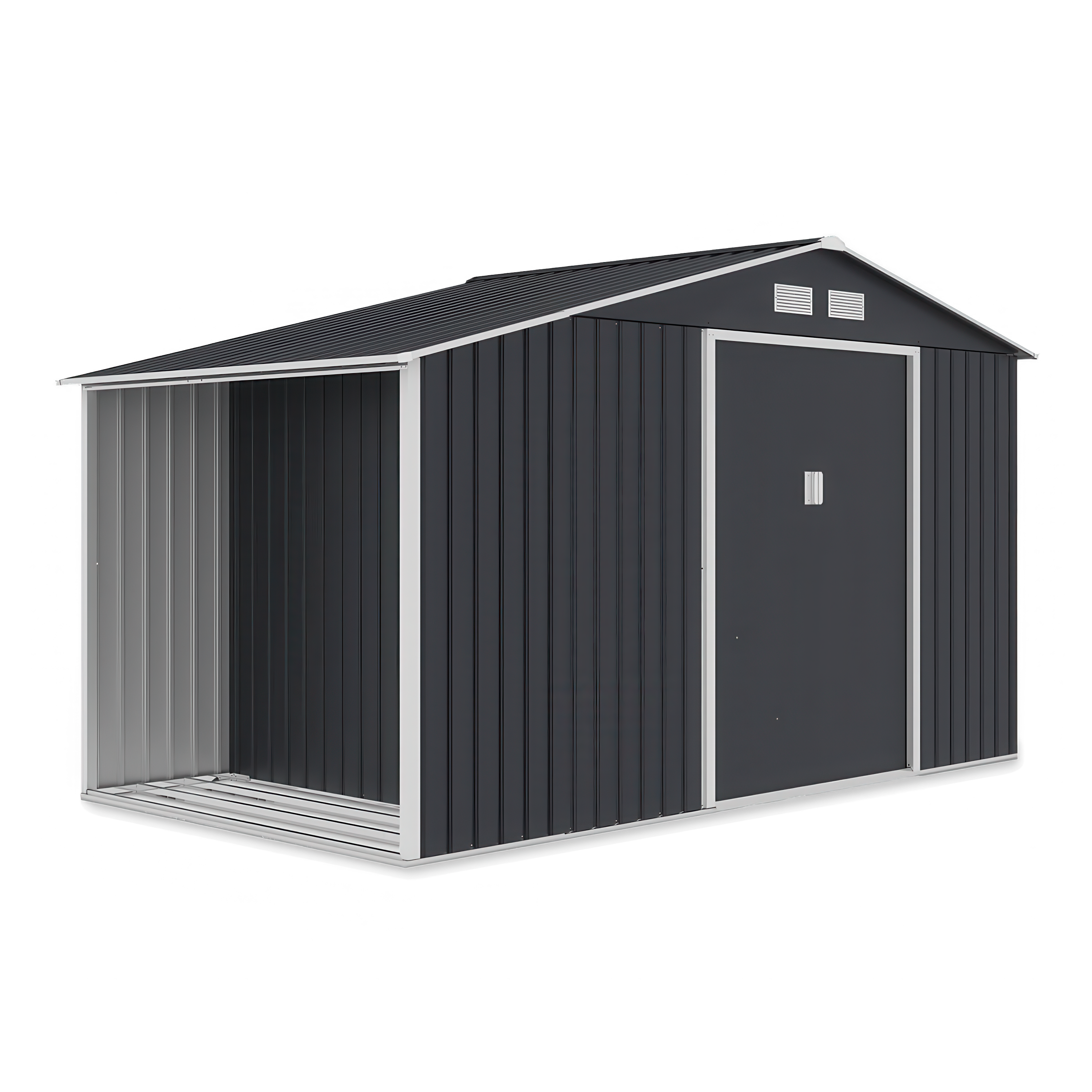 Domek narzędziowy drewutnia MADISON 342x191cm Cold Grey - HARDMAISTER