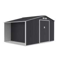 Domek narzędziowy MADISON 342x255cm Cold Grey - rzut na białym tle