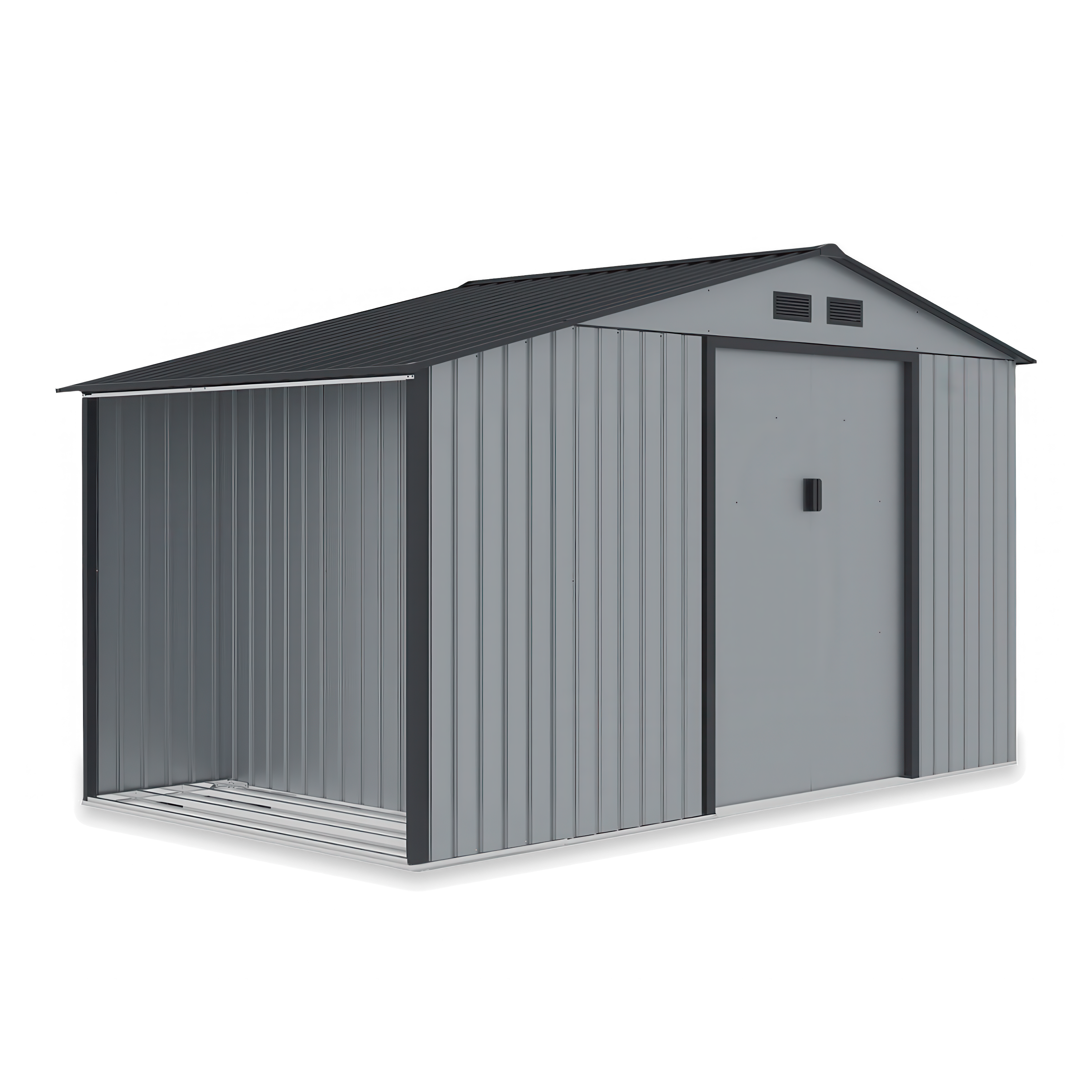 Domek na narzędzia MADISON 342x255cm Light Grey - na iałym tle 