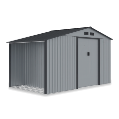 Domek na narzędzia MADISON 342x255cm Light Grey - na iałym tle