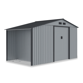 Domek na narzędzia MADISON 342x255cm Light Grey - na iałym tle