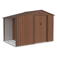 Domek ogrodowy drewutnia MADISON 278x191cm Walnut - Hardmaister