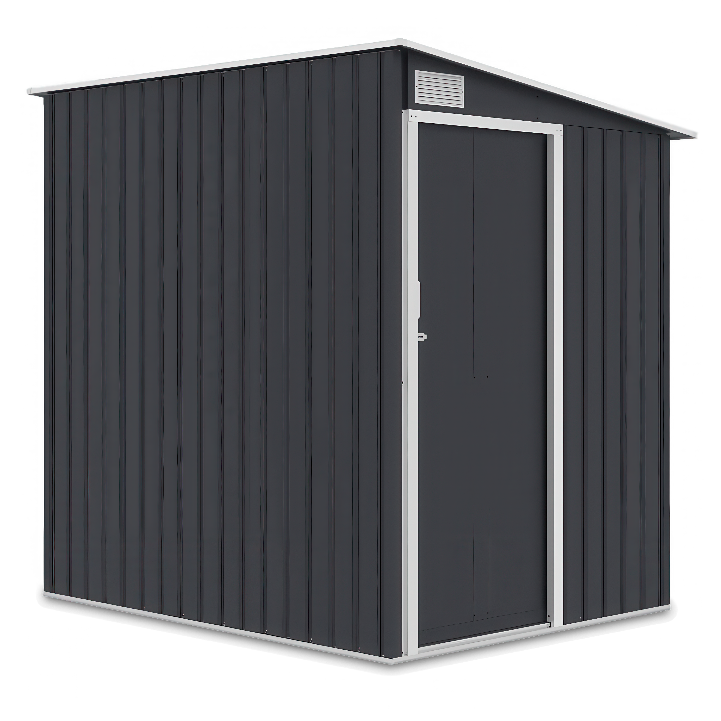 Domek ogrodowy JASPER 150x194cm Cold Grey na białym tle