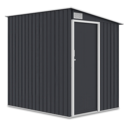 Domek ogrodowy JASPER 150x194cm Cold Grey na białym tle