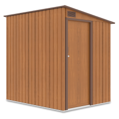 Domek ogrodowy JASPER 150x194cm Oak z jednospadowym dachem na prawo