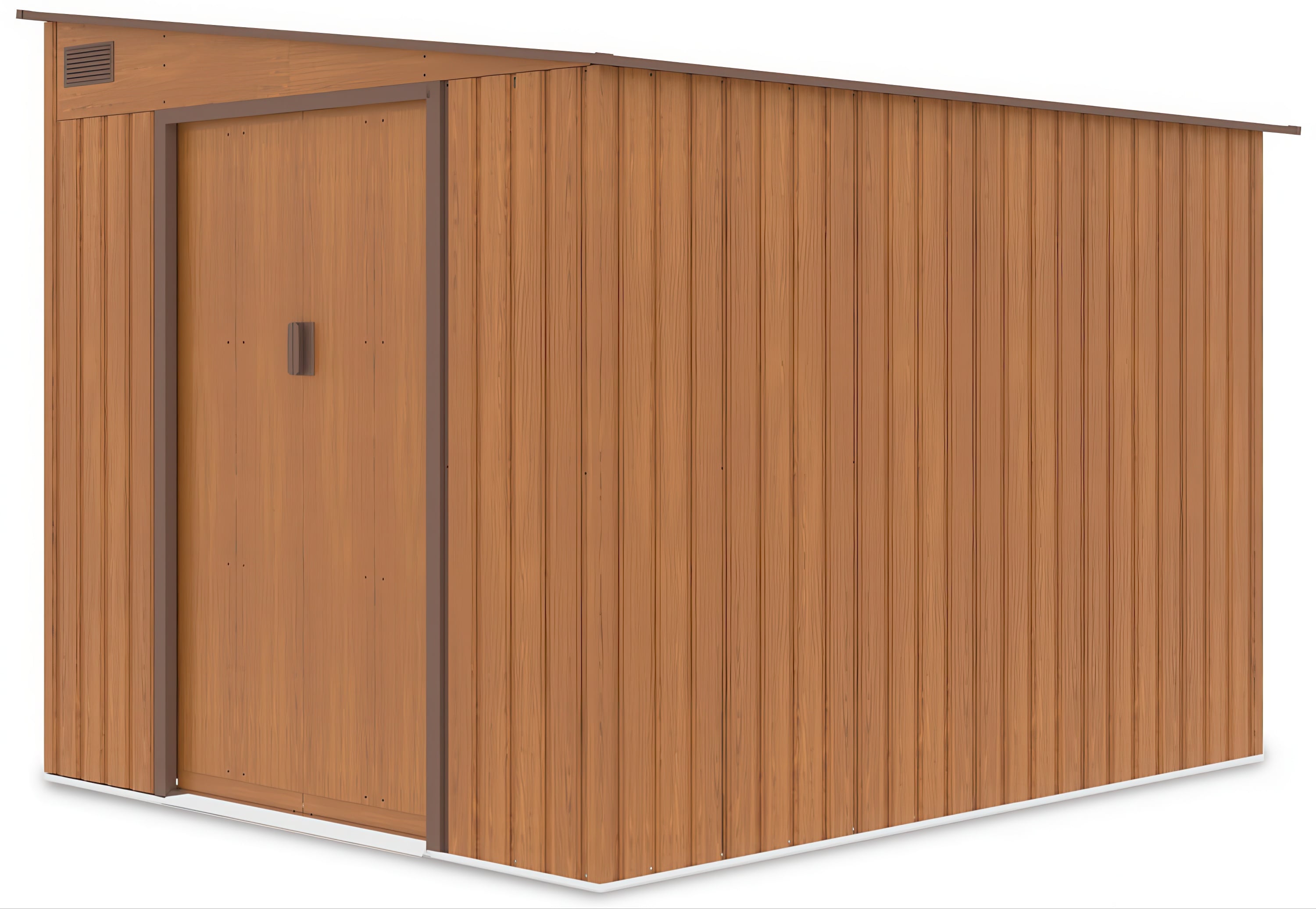 Zdjęcie boczne domku ogrodowego JASPER 214x257cm Oak Brown