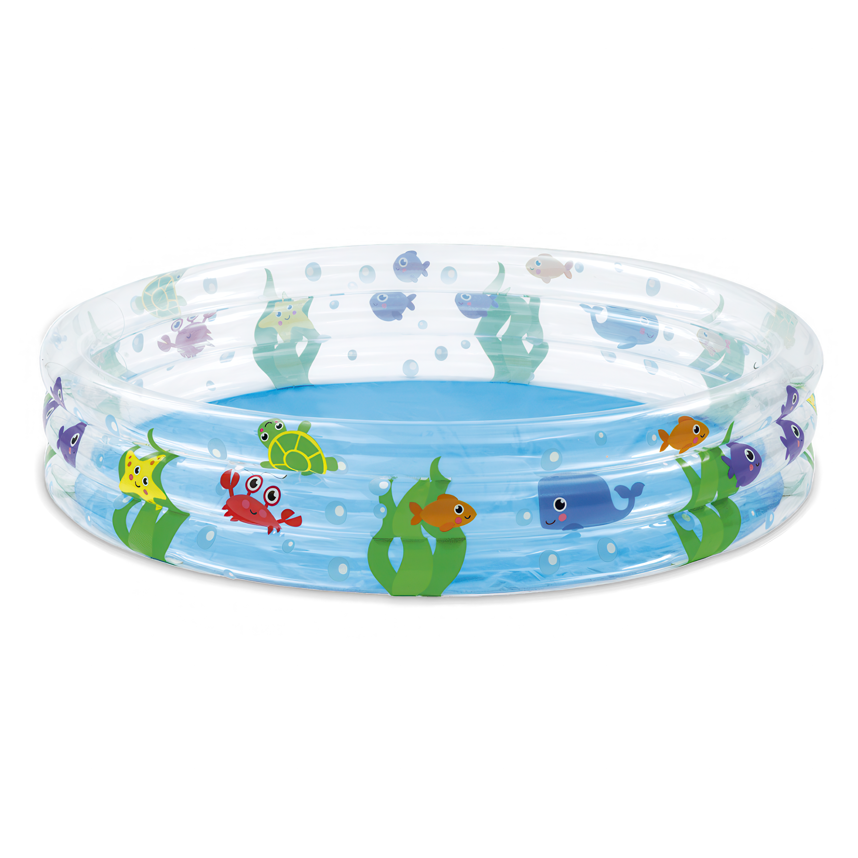 Basen dmuchany Bestway o okrągłym kształcie z kolorowymi motywami morskich zwierzątek