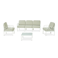 Zestaw do ogrodu modułowy Novussi GARDA 3 White