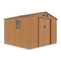 Domek narzędziowy HUDSON 277x255cm Oak Grey - Hardmaister