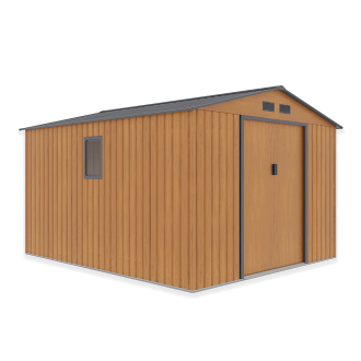 Domek narzędziowy HUDSON 277x319cm Oak Grey - na białym tle