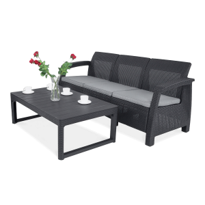 Zestaw balkonowy CORFU LOVE SEAT MAX/LYON Graphite