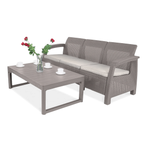 Zestaw balkonowy CORFU LOVE SEAT MAX/LYON Cappuccino