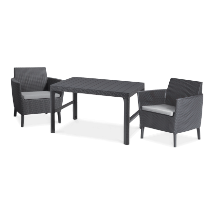 Meble na balkon SALEMO DUO/LYON Graphite