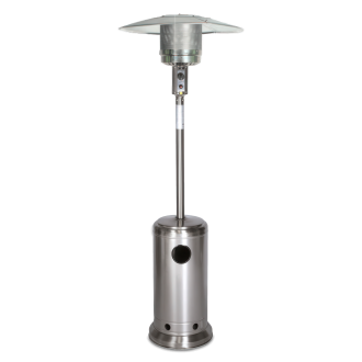 Gazowy parasol grzewczy ze stali szlachetnej POWER 13 kW w kolorze szarym