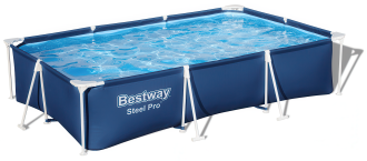 Prostokątny basen stelażowy Steel Pro 3 x 2 x 0,6 m - BESTWAY 56404