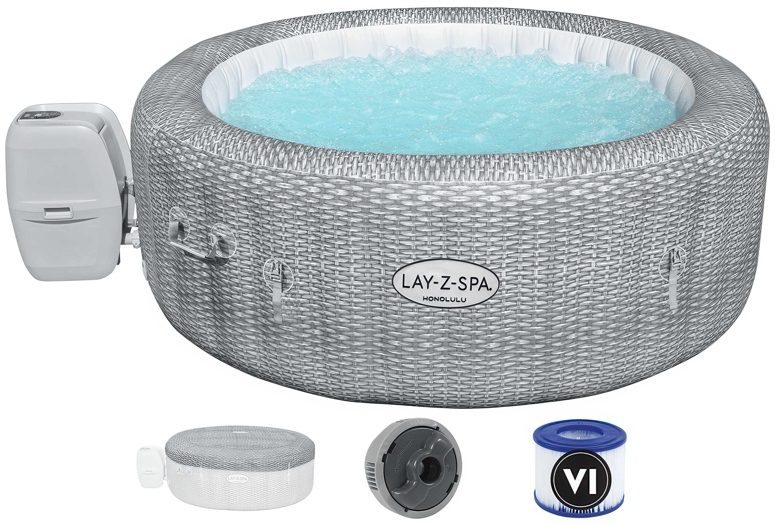 Okrągłe dmuchane jacuzzi Honolulu AirJet 1,96 x 0,71m - BESTWAY 60019