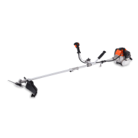 Kosa spalinowa z podwójną rączką i silnikiem spalinowym