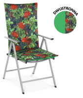 Poduszka ogrodowa na leżak Rose Garden, dwustronna 116x51cm - MOODME