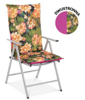 Poduszka na leżak ogrodowy 116x51cm, Peonia Pink dwustronna - MOODME