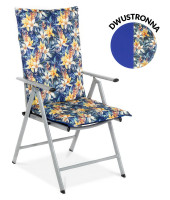 Poduszka na leżak ogrodowy dwustronna Sea Flower, 116x51cm- MOODME