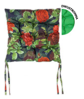Dwustronna poduszka na krzesło do ogrodu 40x40cm Rose Garden - MOODME