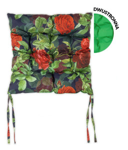 dwustronna poduszka w kwiatowym wzorze