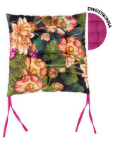 Poduszka do ogrodu Peonia Pink 40x40cm dwustronna - MOODME