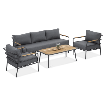 Zestaw mebli na balkon ORCHID Caffe Grey - FURRORE