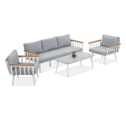 Meble na taras STELLA Caffe w kolorze białym - FURRORE