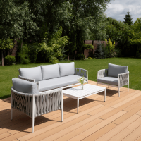Zestaw mebli do ogrodu MONZA Caffe White - FURRORE