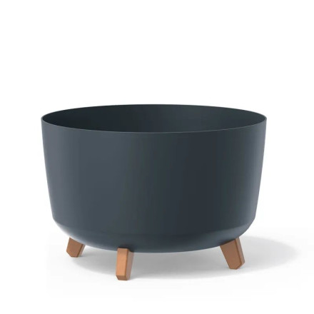Doniczka na nóżkach Gracia Standard 39x39x27cm antracyt - PROSPERPLAST