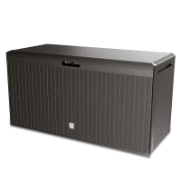 Skrzynia do ogrodu Boxe Rato 290L umbra 114x47x59cm - PROSPERPLAST